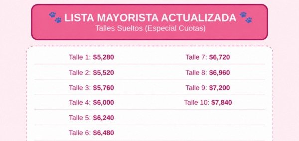 Producto - Talles sueltos minimo 14 unidades leer foto