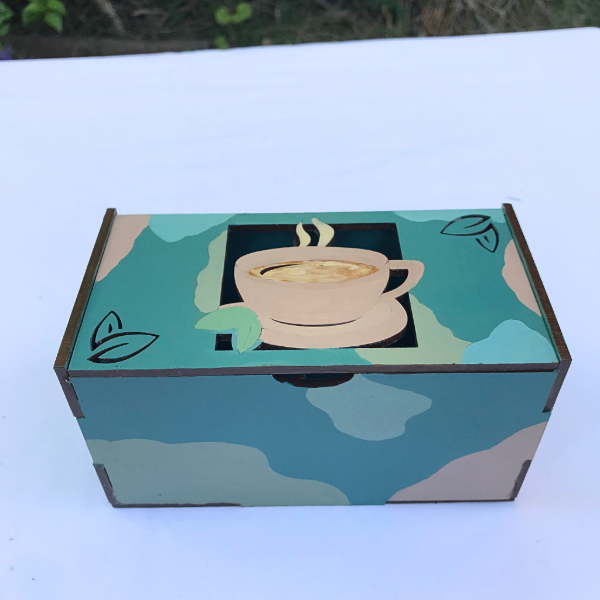 Producto - Caja de té (dos divisiones)