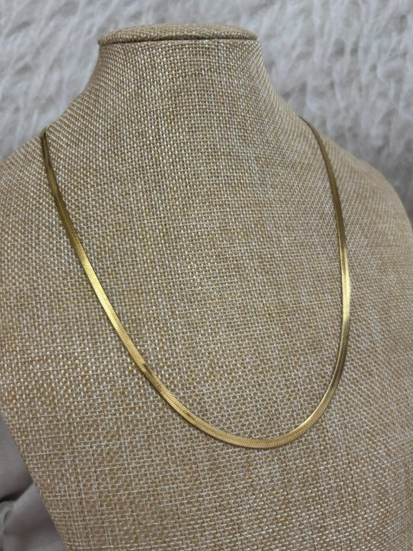 Producto - Cadena Chata Acero Dorado