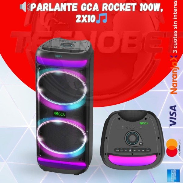 Producto - PARLANTE GCA ROCKET 100W, 2X10