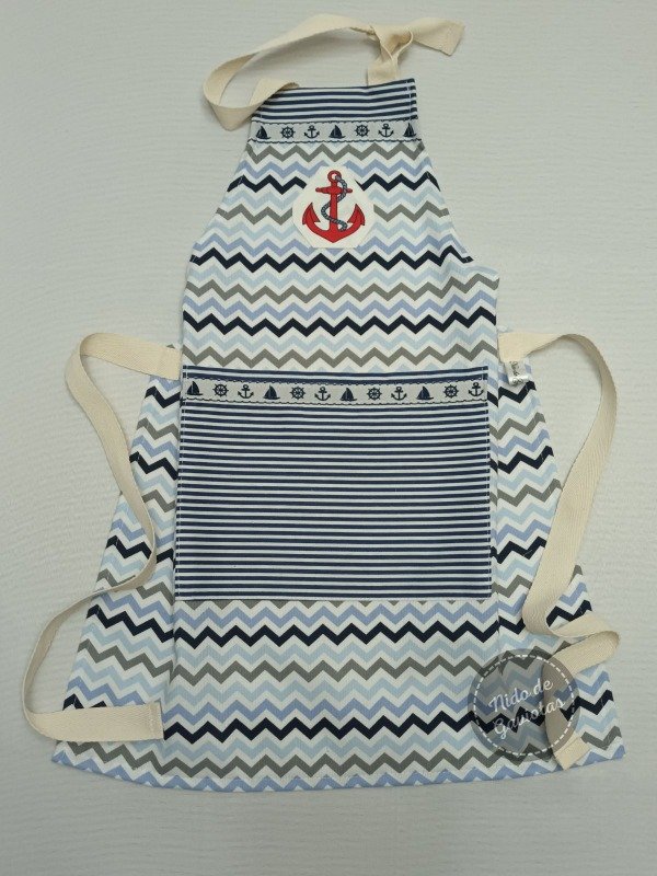 Producto - Delantal cocina "Marineritos" para niños