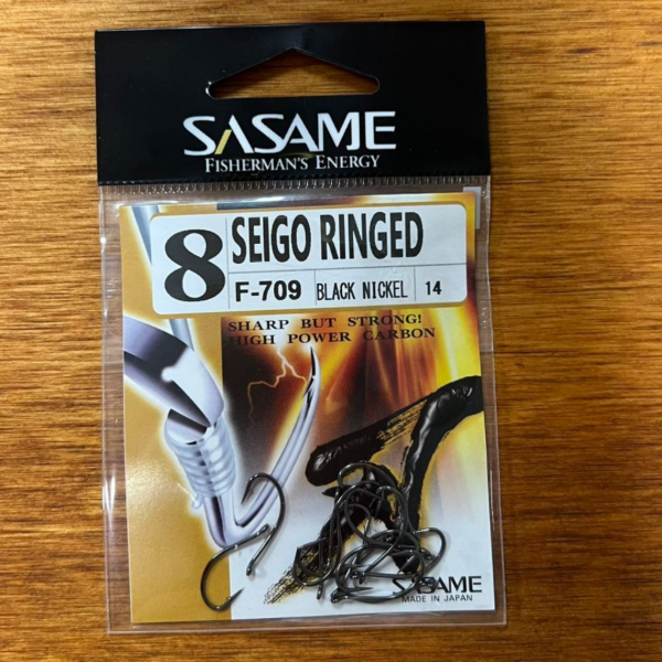 Producto - Anzuelo Sasame Seigo Ringed F-709 Black Nickel N8 x14U