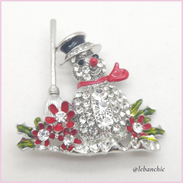 Producto - Prendedor Christmas Shiny Snowman