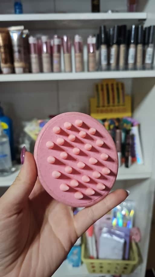 Producto - CEPILLO MASAJEADOR P/ PELO ROSA