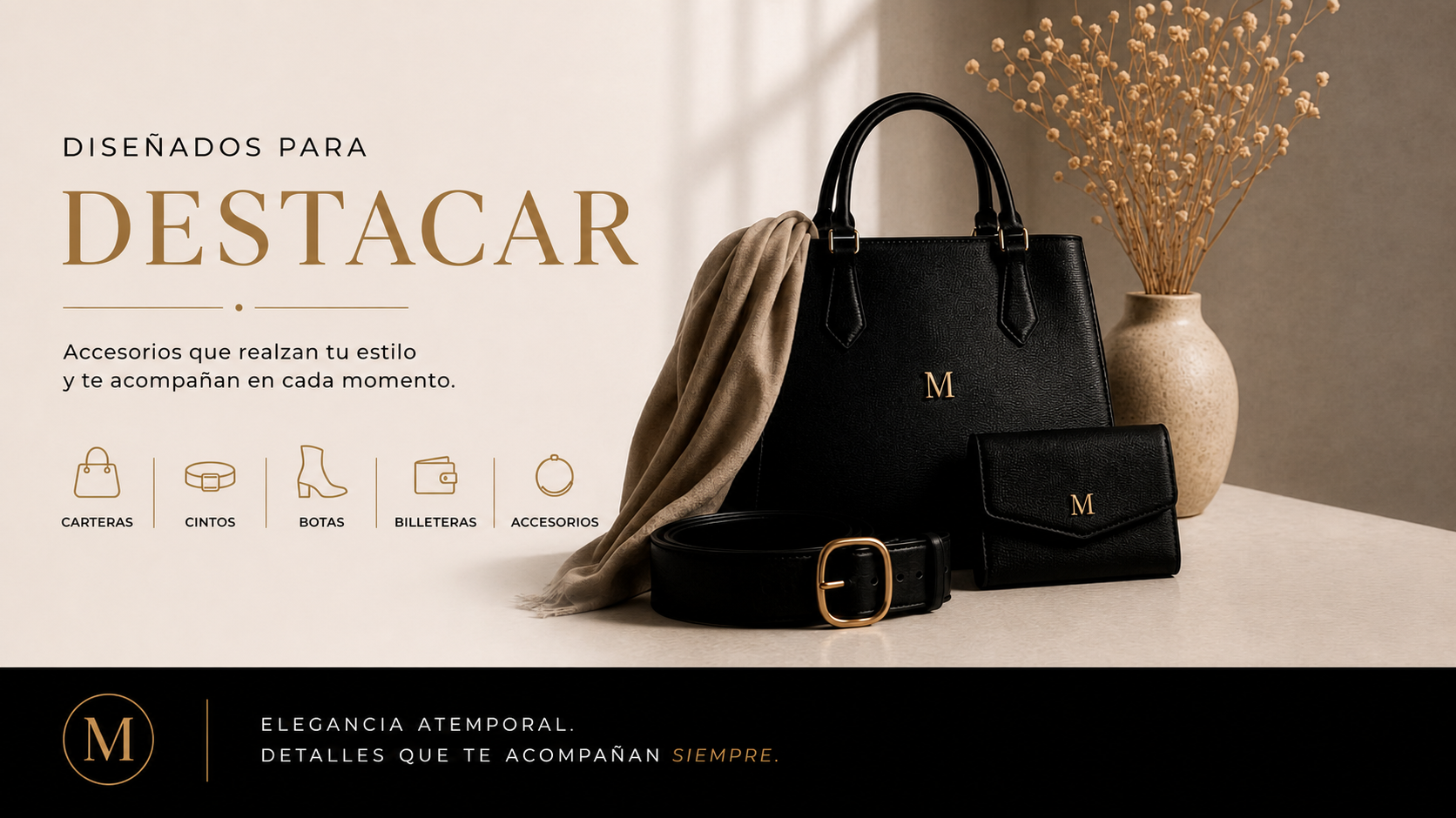 Diseñados para destacar. Accesorios que realzan tu estilo y te acompañan en cada momento — carteras, cintos, botas, billeteras y accesorios MAVRÈ.