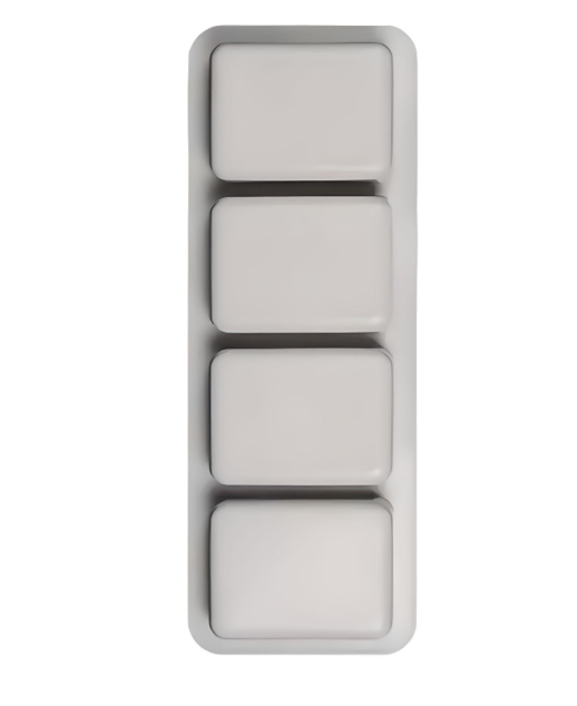 Producto - molde cuadrados grandes para jabones x4
