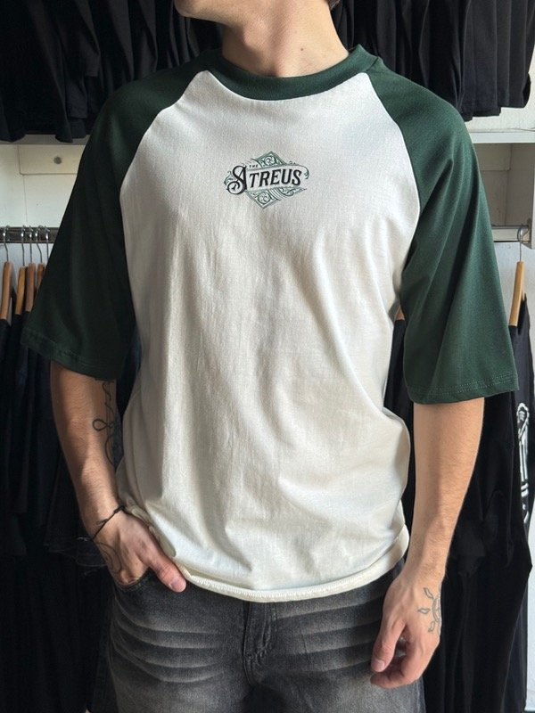 Producto - Remera Oversize Verde - Blanco