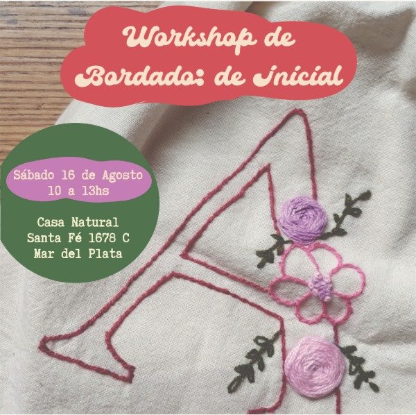 Producto - Workshop Bordado de Inicial