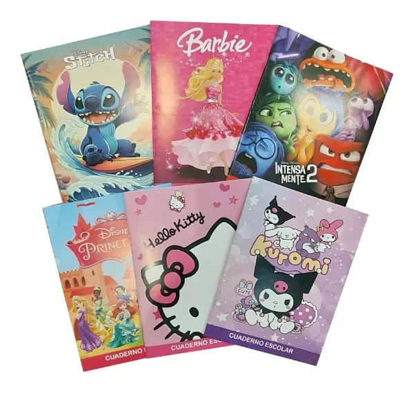 Producto - Cuaderno con dibujos tapa Flexible 24 Hojas Nena