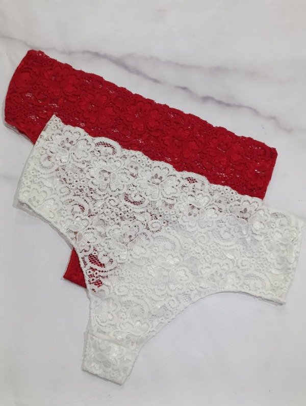 Producto - Culoteles de encaje tiro alto pack x2 TA2