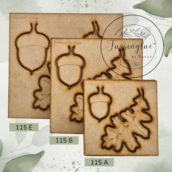 Producto - MOLDE DE HOJA ROBLE Y BELLOTA