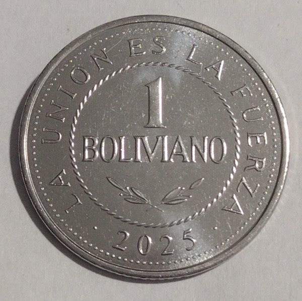 Producto - Bolivia 1 boliviano 2025 - 0