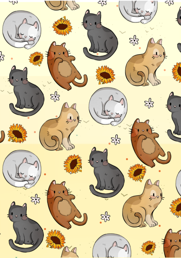 Producto - Print "Michis" - Lamina Adhesiva