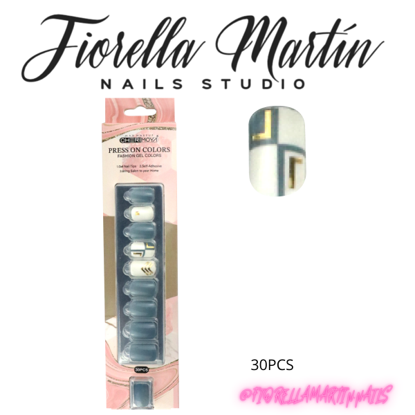 Producto - CHERIMOYA PRESS ON CUADRADA 30PCS ZH005