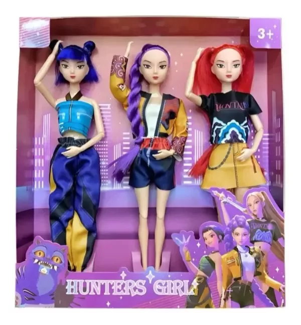 Producto - Muñecas Guerreras Kpop x3 Set Musica y Luz