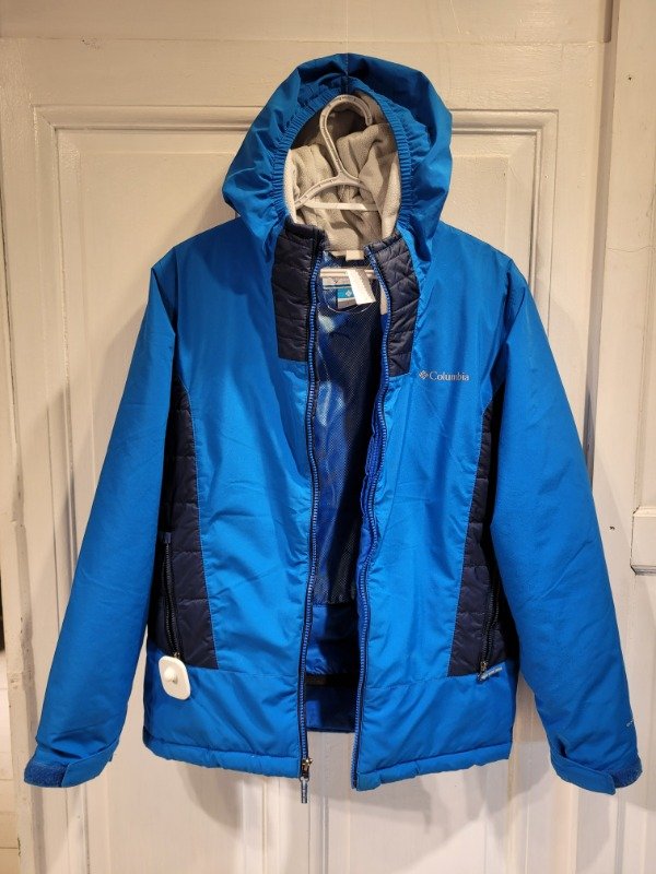 Producto - Campera ski COLUMBIA azul c/trampa de nieve- Talle 16 años amplia- PRECIO:190X - 0
