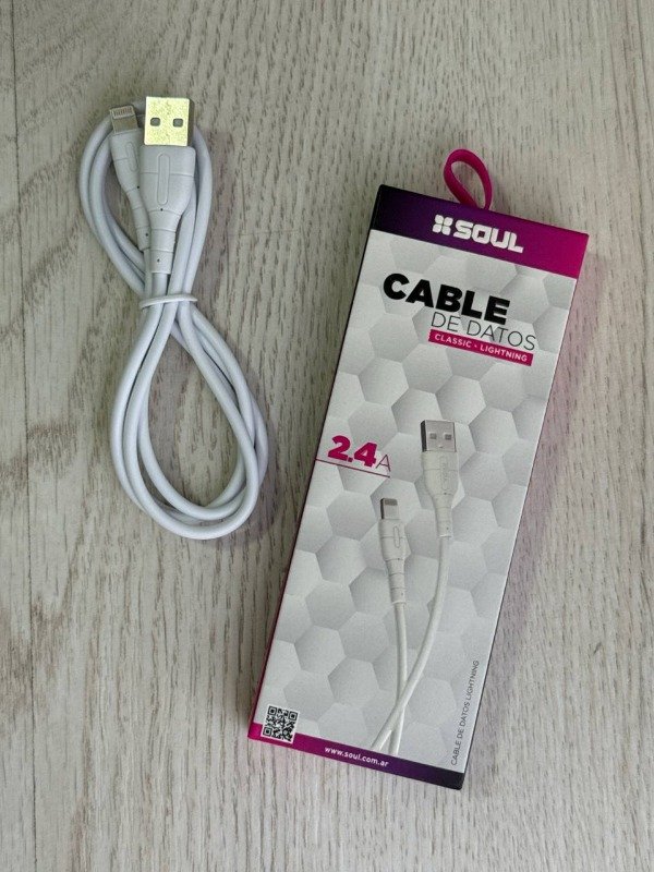 Producto - CABLE SOUL CLASSIC 1 METRO - USB A LIGHTNING