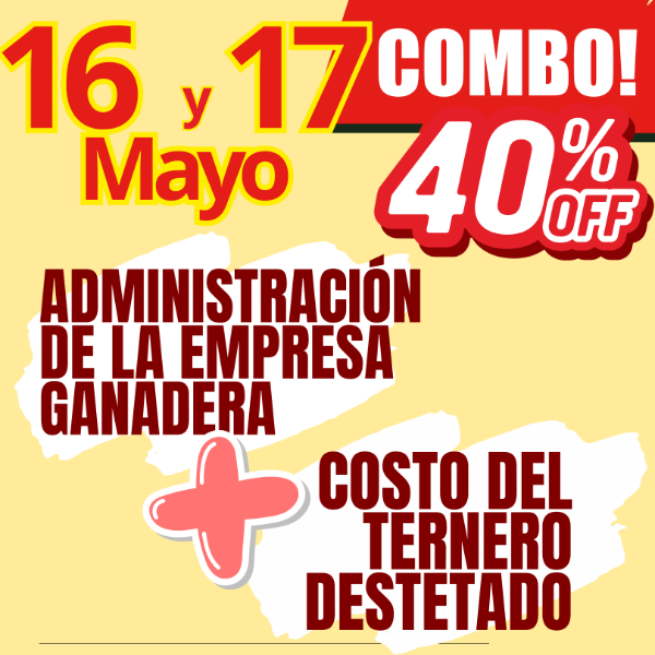 Producto - COMBO 2 CURSOS: Administración Ganadera + Costo del Ternero