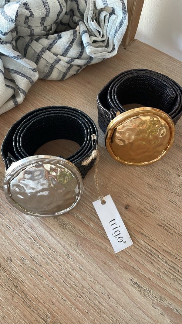 Producto - Cintó rafia hebilla metal