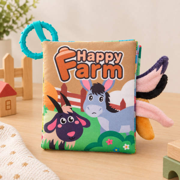 Producto - Librito de Tela Colas Happy Farm