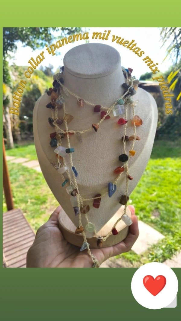 Producto - Collar mix piedras Ipanema mil vueltas - 1