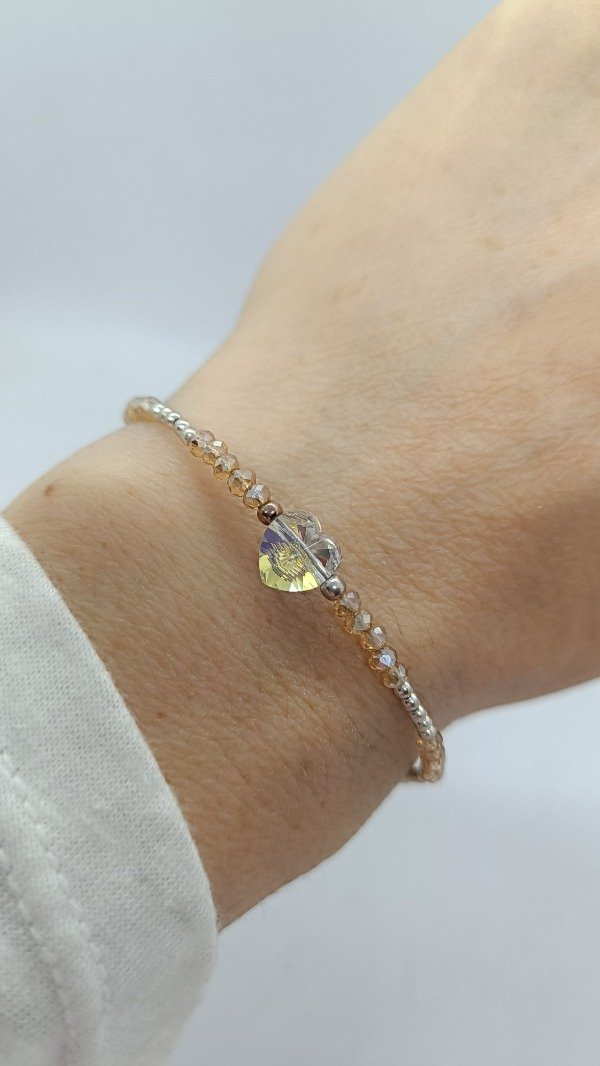 Producto - Pulsera Plata y cristales Sw (2 colores) - 1