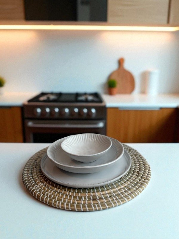 Producto - Set de vajilla mod. Linhas Blanca