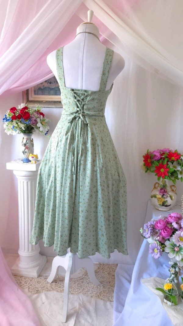 Producto - Vestido Sonia Verde Suave Estampado! IMPORTADO NUEVO - 5