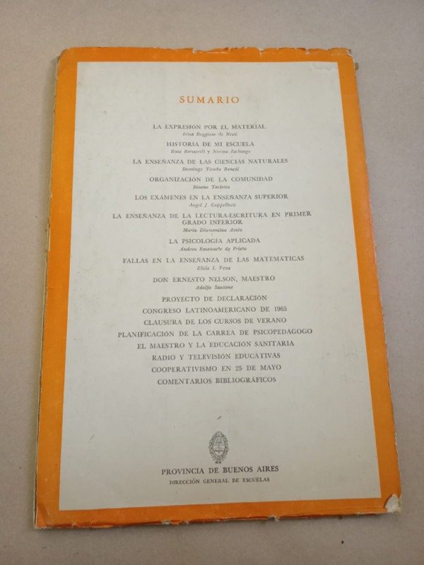 Producto - Revista de educación #7 - Autores varios - Ministerio de educación 1965 - 1