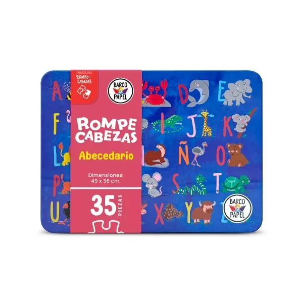 Producto - ROMPECABEZAS 35 PIEZAS ABECEDARIO - EN LATA