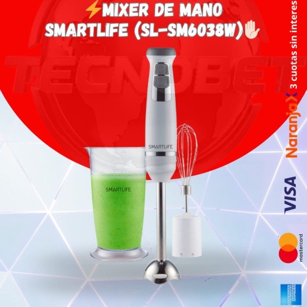 Producto - MIXER DE MANO SMARTLIFE (SL-SM6038W)
