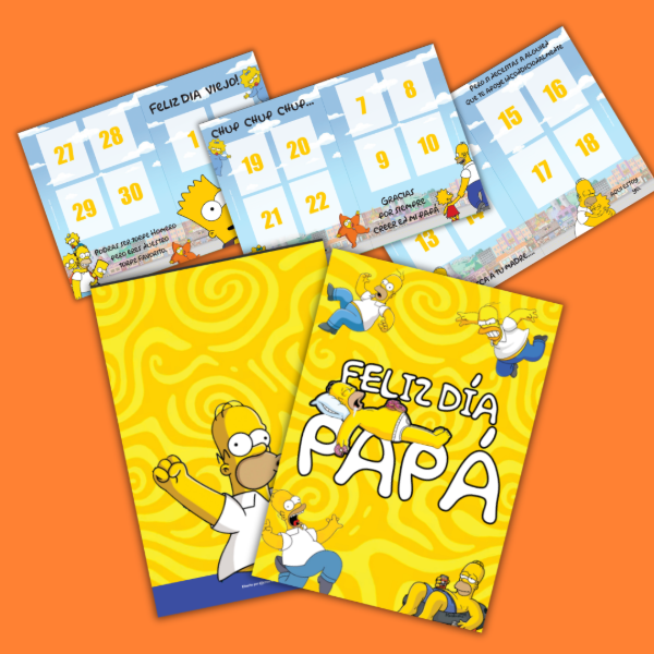 Producto - ALBUM DIA DE PADRE - - HOMERO - LOS SIMPSON - DIGITAL