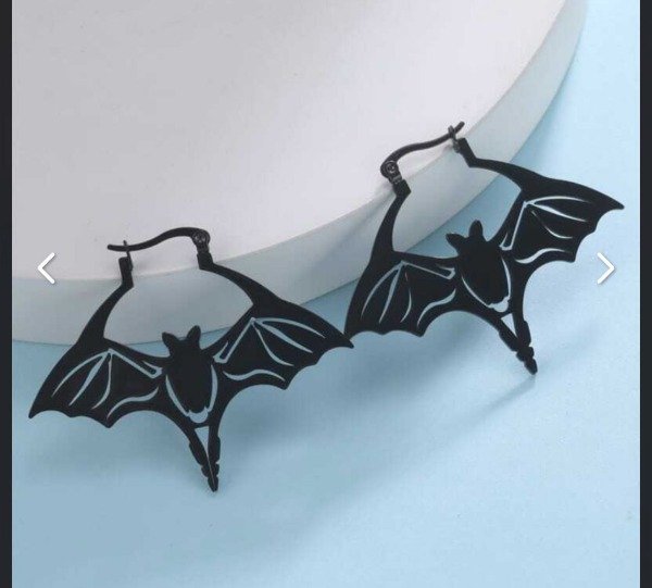 Producto - Aros murciélago xxl black
