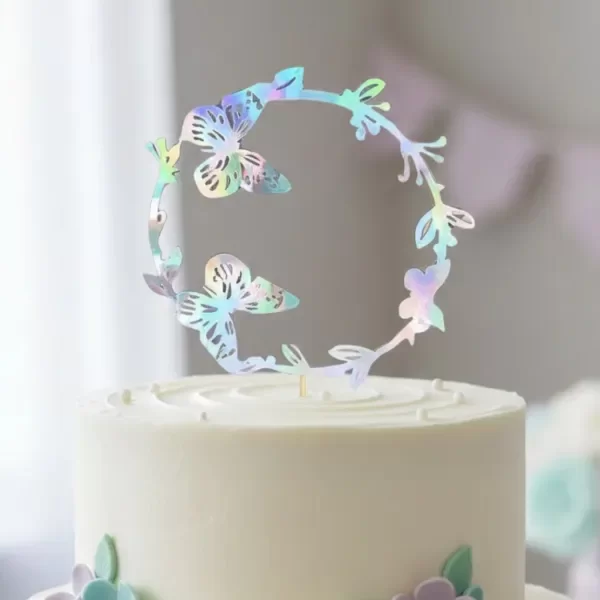 Producto - Topper adorno mariposas iris x6u