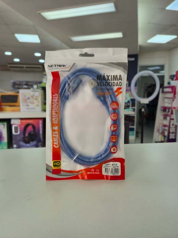 Producto - Cable Alargue USB 2.0 m/h 1.8m Netmak NM-C09