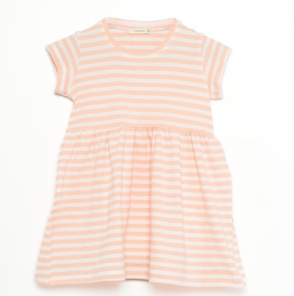Producto - Vestido Rayas Salmón