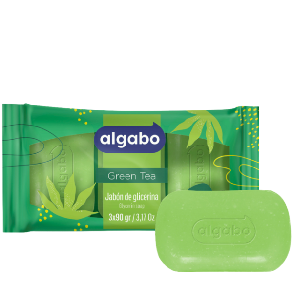 Producto - Jabon de Glicerina Green Tea 90gr PACK X3 ALGABO