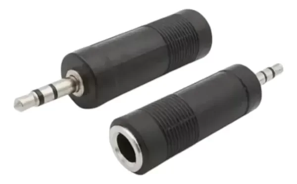 Producto - Ficha Adaptador Plug 3.5 Estereo A Jack 6.5 Estereo