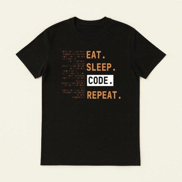 Producto - Remera Eat, Sleep, Code, Repeat - 0