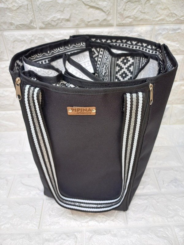 Producto - Negro con guarda pampa