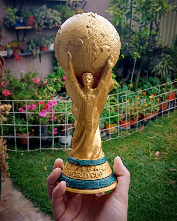 Producto - Copa Del Mundo Replica 25cm Qatar 2022 Figura Futbol Mundial
