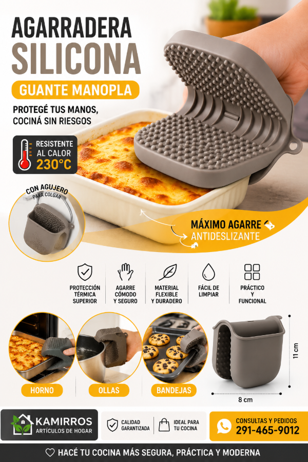 Producto - Agarradera de Silicona Tipo Guante Melech