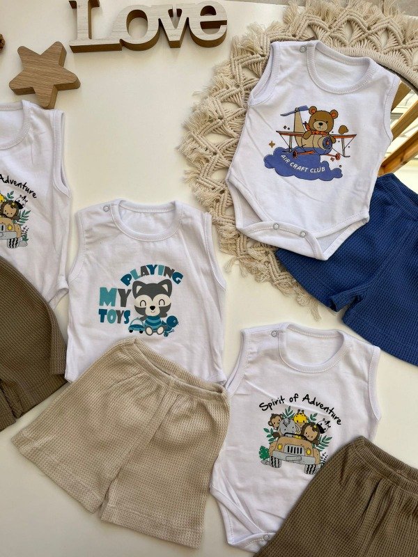 Producto - Conjunto Body + Short Wafle - COD 679