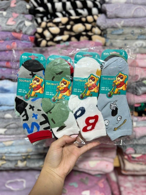 Producto - 3/4 niño X12 estampadas surtidas