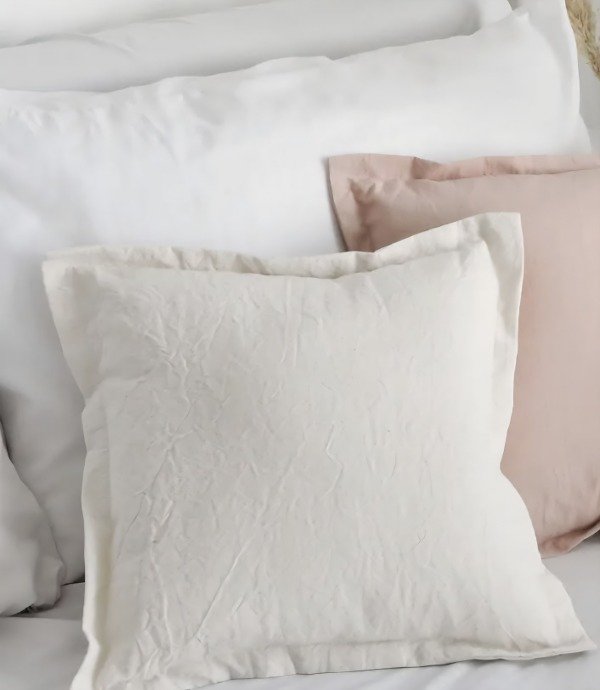 Producto - Funda de almohadón de tussor CRUDO 45 X 45