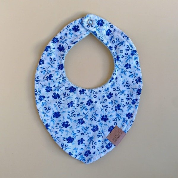 Producto - Bandana cuello redondo flores azules