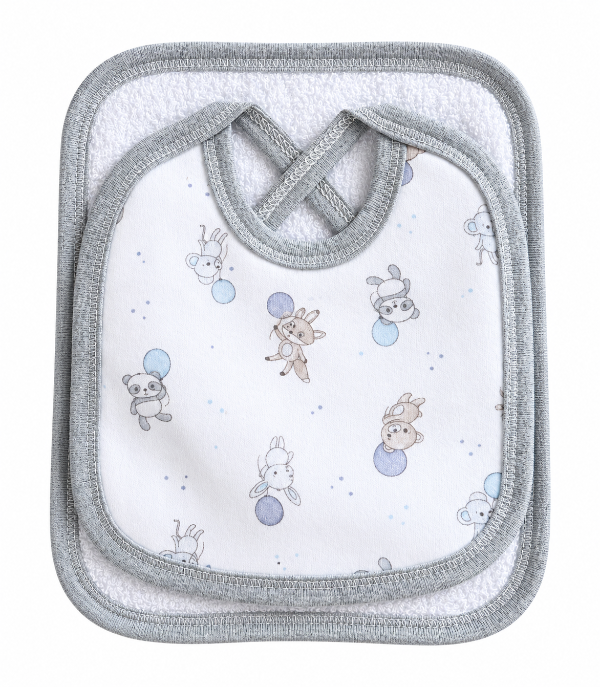 Producto - Babero con babita gris