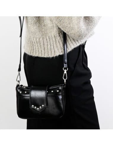 Producto - Minibag Mabel negra con correa - 1