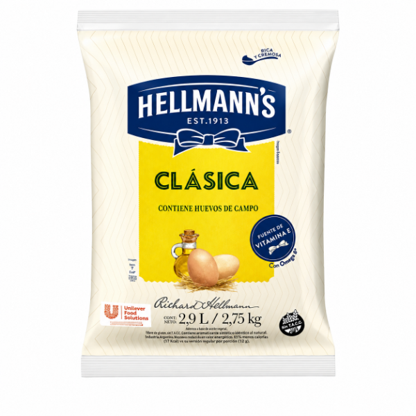 Producto - Mayonesa x 2,75 kg Hellmanns