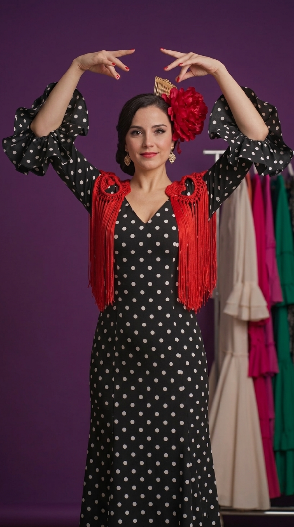 Producto - Hombreras Tejidas con Flecos de Seda Rojo